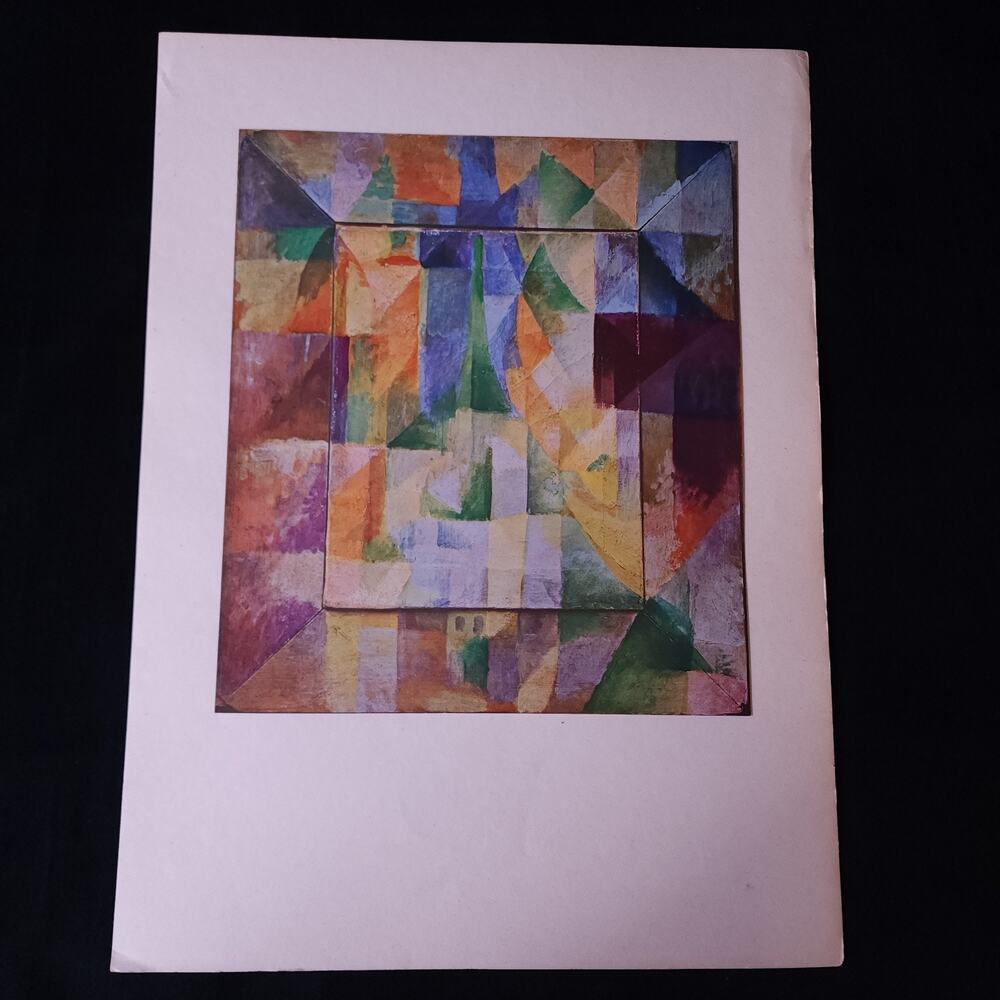 1947 After Robert Delaunay The Windows 1st Edition Modernist Parisian Lithograph